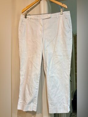 Talbots White The Perfect Skimmer Curvy Pants